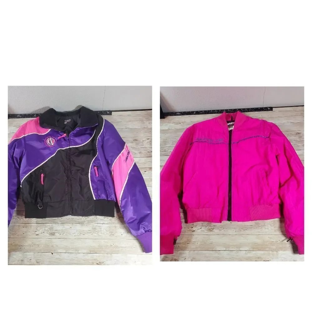 Retro Arctic Cat Women's Legend Neon 2-in-1 Snowmobile Jacket‎ Coat Size Medium